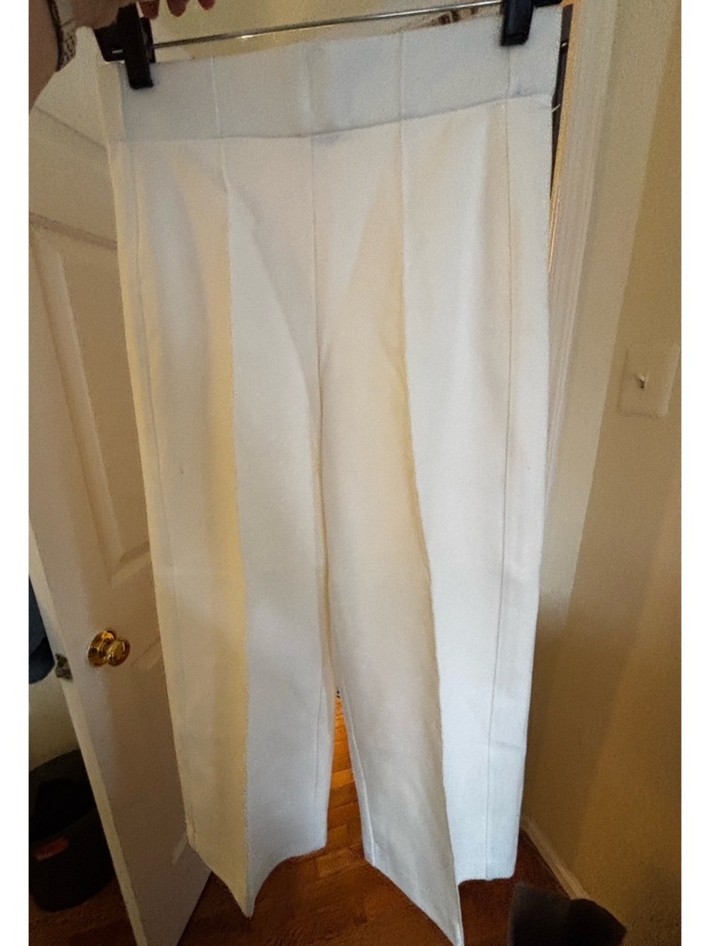 Jones New York Cream Wide Leg High-Rise Pants - Picture 7 of 8